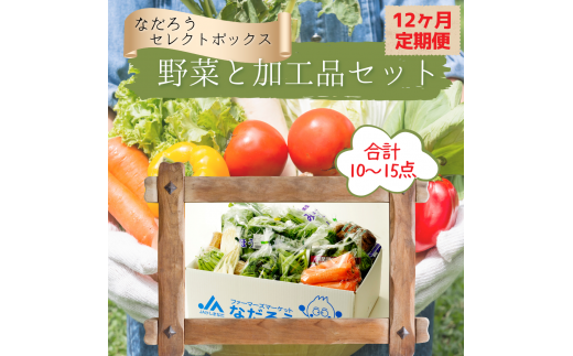【12ヶ月定期便】野菜と加工品「なだろう」セレクトボックス茨城県鉾田市169500野菜・きのこその他 野菜