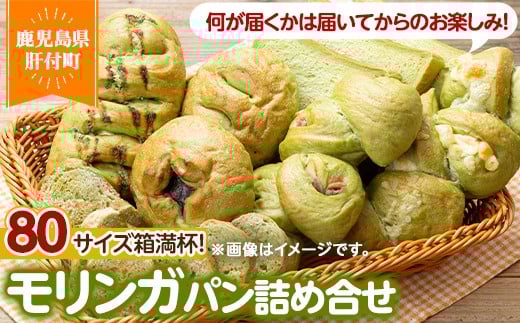 A65001 大隅産モリンガパンセット(80サイズ詰め合せ(14個前後)) 鹿児島 国産 もりんが ミラクルツリー スーパーフード パン 総菜パン ラスク 冷凍 詰め合わせ 朝食 手作り 美味しい 【パン工房