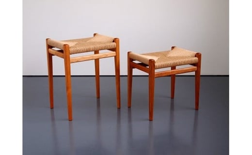 ペーパーコードスツール(クルミ/Mサイズ/X座編み)北海道東川町120000衣類・装飾品・工芸品その他 装飾品・工芸品
