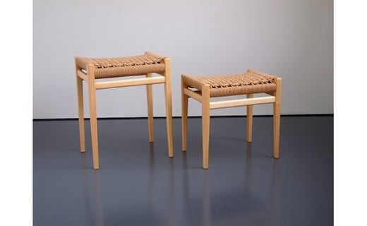 ペーパーコードスツール(シナ/Lサイズ/カナコ編み)北海道東川町120000衣類・装飾品・工芸品その他 装飾品・工芸品