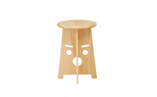 ふぇいす〈Face Stool〉 表情:おーちゃん カラー:クリア北海道東川町35000衣類・装飾品・工芸品その他 装飾品・工芸品