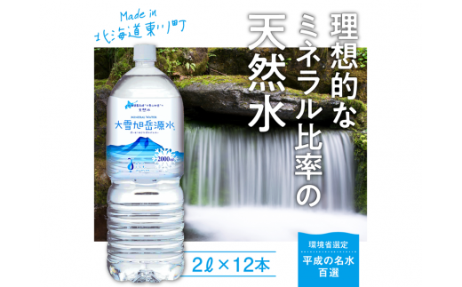 「大雪旭岳源水」(2L×12本)北海道東川町10000お茶・飲料水・ミネラルウォーター