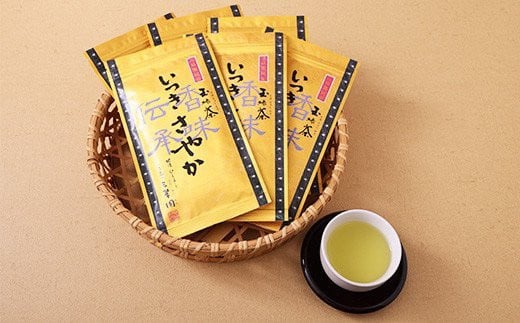 お茶の三翆園 玉緑茶 いつきさやか 計600g(100g袋入り×6袋)セット お茶熊本県人吉市25000お茶・飲料お茶
