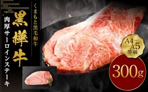 くまもと黒毛和牛 杉本本店 黒樺牛 A4~A5等級 肉厚サーロインステーキ 300g熊本県人吉市20000肉牛肉