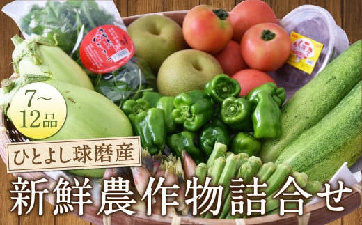 ひとよし球磨産 新鮮農作物詰合せ 【2026年3月上旬-下旬発送予定】 旬 生鮮品 野菜 農作物 お取り寄せ セット 産地直送熊本県人吉市12000野菜・きのこその他 野菜