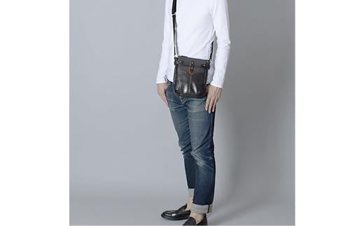 豊岡鞄 帆布PU×レザーショルダーS(24-170)ブラック兵庫県豊岡市58000衣類・装飾品・工芸品鞄・バッグ