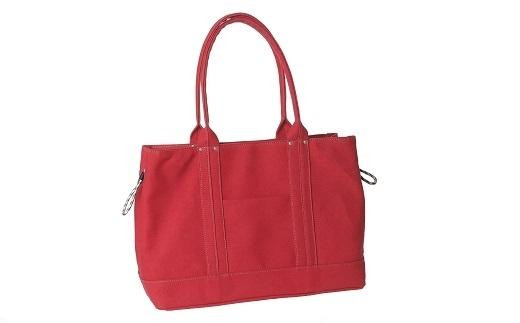 CROSSROAD 帆布トートバッグL  501091 レッド兵庫県豊岡市53000衣類・装飾品・工芸品鞄・バッグ