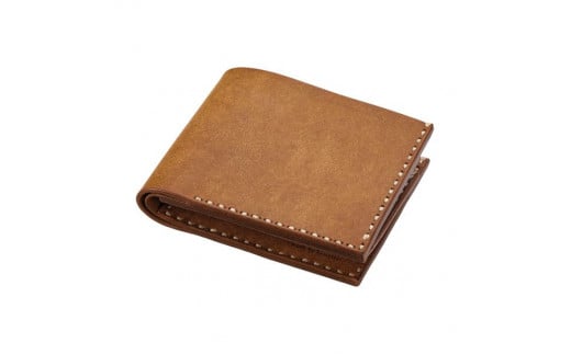 豊岡財布 Haaki Leather 二つ折財布 HLW301 コニャック(HLW301)兵庫県豊岡市144000衣類・装飾品・工芸品財布