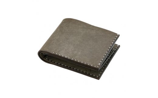 豊岡財布 Haaki Leather 二つ折財布 HLW301 グリージオ(HLW301)兵庫県豊岡市144000衣類・装飾品・工芸品財布