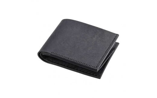 豊岡財布 Haaki Leather 二つ折財布 HLW301 ネロ(HLW301)兵庫県豊岡市144000衣類・装飾品・工芸品財布