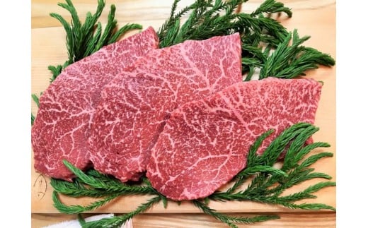 飛騨牛 5等級 ランプステーキ 3枚  牛肉 和牛 飛騨市推奨特産品 古里精肉店岐阜県飛騨市48000肉牛肉