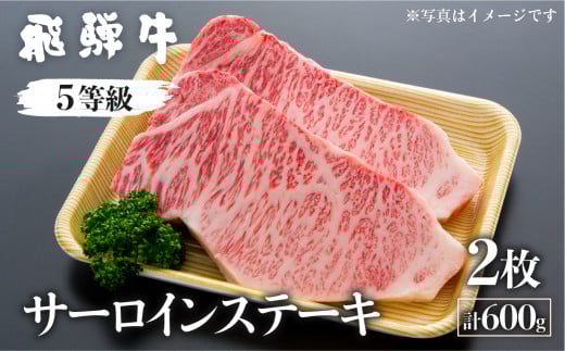 《すぐ届く!! 日時指定可》 飛騨牛 サーロインステーキ 5等級 A5 計600g(2枚)(真空パック)ステーキ 牛肉 和牛 肉の沖村 【ごちそう】 贅沢飛騨牛 飛騨市 冷蔵便岐阜県飛騨市50000肉牛肉
