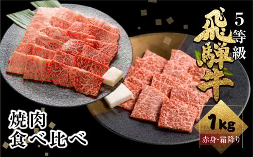 飛騨牛ロース・うでもも食べ比べセット 計1kg(250g×4) 焼肉用 BBQ 国産牛 国産 牛肉 肉 厳選 熟成 贈答用 肉の沖村岐阜県飛騨市64000肉牛肉