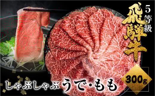 《すぐ届く!! 日時指定可》A5等級飛騨牛 赤身しゃぶしゃぶ 300g しゃぶしゃぶ用 国産牛 国産 牛肉 肉 厳選 熟成 贈答用 うでorもも岐阜県飛騨市24000肉牛肉