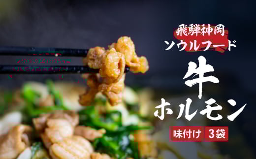 飛騨神岡とんちゃん牛ホルモン 220g×3 計660g 国産 牛 ホルモン 焼肉 キャンプ バーベキュー BBQ 焼肉 ホルモン鍋 もつ鍋 ホルモンうどん岐阜県飛騨市12000肉牛肉