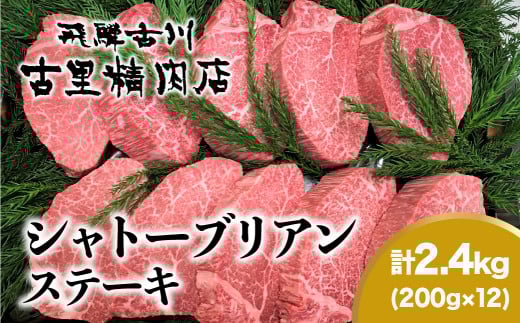 【1月開始】《定期便》飛騨牛5等級のヒレ肉・シャトーブリアンステーキ 200g × 10枚 合計2kgを2回お届け 古里精肉店謹製 飛騨市推奨特産品岐阜県飛騨市1010000肉牛肉
