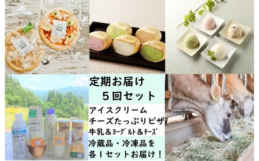 <牧成舎>定期お届けセットB(5か月間コース)岐阜県飛騨市156000菓子・スイーツアイス・ジェラート