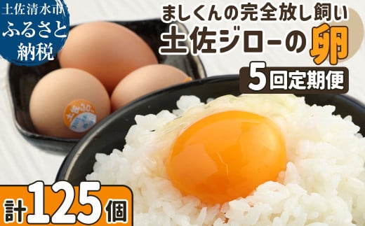 土佐ジローの卵 定期便(25個入り×5回)もみ殻梱包 ブランド卵 タマゴ たまご 卵 毎月 定期コース 土佐ジロー 卵焼き 卵かけごはん 卵料理  お取り寄せ【J00133】高知県土佐清水市75000卵・乳
