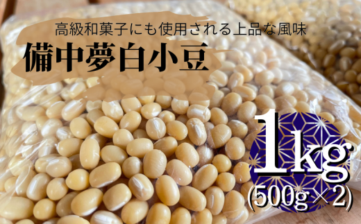 備中夢白小豆 大粒サイズ 1kg(500g×2個)岡山県新見市12000野菜・きのこ豆類