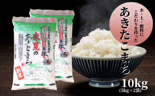 【令和7年産】里山新見のめぐみ あきたこまち 10kg(5kg×2袋)【2025年9月より発送】岡山県新見市38000米・パン白米
