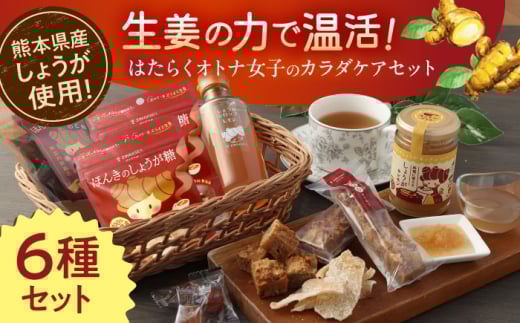 【ほんきのしょうが】はたらくオトナ女子のカラダケアセット【ジンジベル】合志市 熊本県 しょうが 生姜 しょうが糖 ジンジャー スライス 菓子 スイーツ贈り物 かわいい ギフト プレゼン