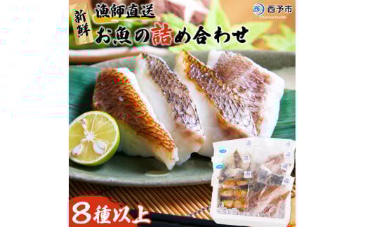 <漁師直送 新鮮お魚の詰め合わせ> 魚 さかな つめあわせ お楽しみ 8種以上 麹漬け 切り身 おかず おつまみ 下処理済み 簡単 海鮮 海産物 海鮮セット サワラ 明浜町産 二ノ宮商事株式会社