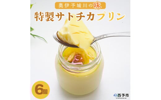 奥伊予城川の味 特製サトチカプリン(6個セット)愛媛県西予市10000菓子・スイーツプリン・ゼリー