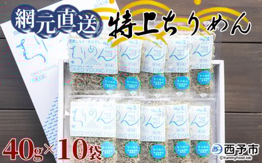 天日干し 特上ちりめん 40g×10袋【ギフト箱入】愛媛県西予市16000魚介・海産物その他 魚介・海産物