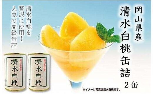 岡山県産 清水白桃 缶詰 2缶(425g×2) 【もも フルーツ 果物 フルーツ缶 果物 くだもの デザート 清水白桃 桃 白桃 おすすめ 岡山県 】岡山県15000果物・フルーツもも・すもも