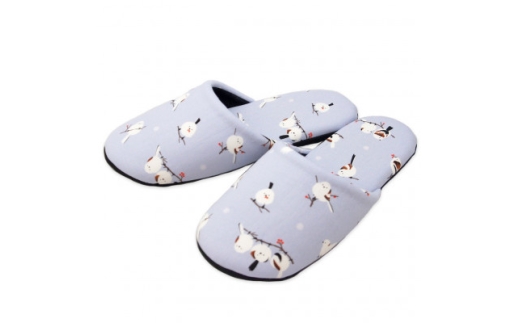 シマエナガソフトスリッパ Fサイズ パープル【1643797】宮城県10000衣類・装飾品・工芸品靴・履物