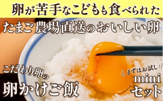卵が苦手な子どもも食べられた!生臭くないおいしい卵を味わう卵かけご飯ミニセット(卵6個×2P、お米2合×1P、醤油×1本、塩×1P)【お届け日指定可能】Gbn-B20 コロンブスの茶卵 冷蔵 ギフト