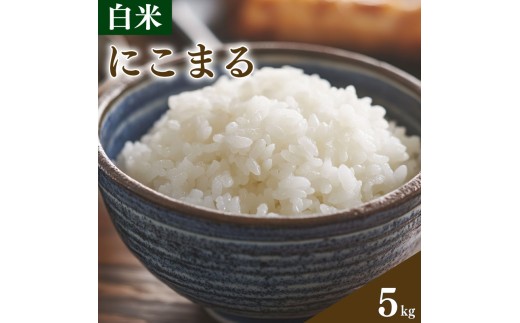 白米 5kg にこまる お米 栽培期間中農薬不使用 安心 安全 こだわり栽培 ビタミン ミネラル 食物繊維 豊富 おにぎり お弁当 ブランド米 徳島県 阿波市 米笑徳島県阿波市17000米・パン玄米・雑