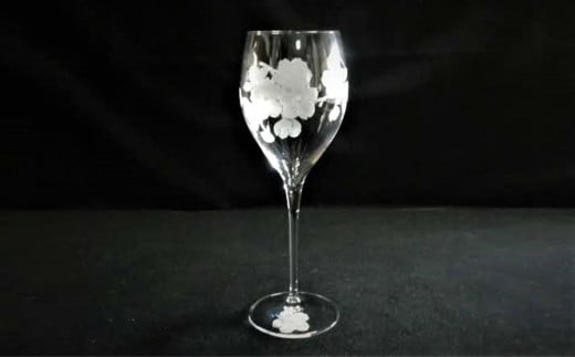 桜の酔ワイングラス(1個入)【ワイングラス クリスタル 桜 ギフト 御祝 記念日】 K024052佐賀県基山町54000雑貨・日用品食器・グラス