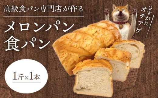 メロンパン食パン 1斤滋賀県守山市5000米・パンパン