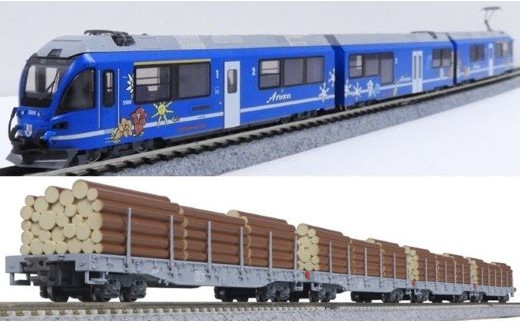 K006-25 鉄道模型【Nゲージ】アレグラ+貨物列車埼玉県鶴ヶ島市150000雑貨・日用品おもちゃ・ぬいぐるみ