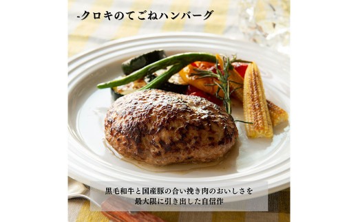 A243 クロキのてごねハンバーグ(3個)とタレ セット 惣菜 おかず 冷凍福岡県みやま市21000肉加工肉(ハム・ソーセージ等)