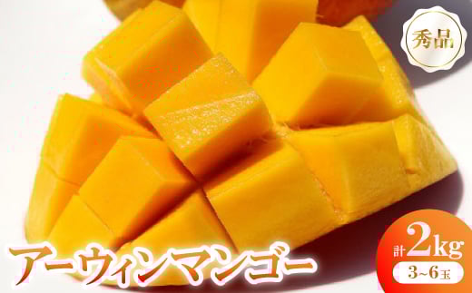 <2026年6月から順次発送>秀品アーウィンマンゴー2kg(3〜6玉)【1584606】沖縄県国頭村33000果物・フルーツマンゴー・パイナップル