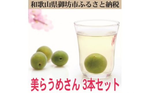 美らうめさん(濃縮タイプ)3本セット (720ml×3本)和歌山県御坊市13000鍋セット・総菜・加工食品その他 鍋セット・総菜・加工食品