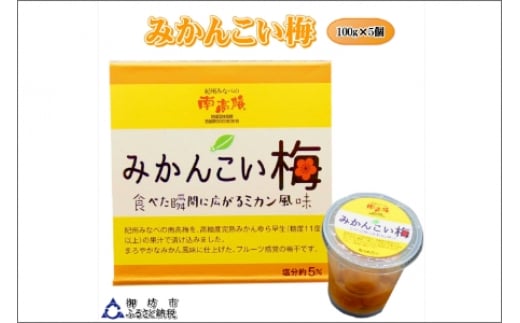 みかんこい梅 100g×5個和歌山県御坊市13000鍋セット・総菜・加工食品漬物・梅干・キムチ