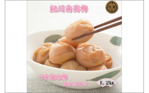 【家庭用】紀州南高梅 うす塩味梅 1.2kg和歌山県御坊市16000鍋セット・総菜・加工食品漬物・梅干・キムチ