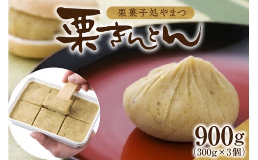 栗菓子処やまつ 栗きんとん300g×3(冷凍) F4N-2355岐阜県中津川市23000菓子・スイーツその他 和菓子