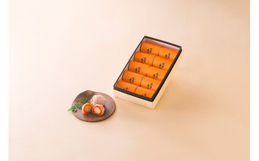 【高島屋選定品】<七福> 宿場の茶屋柿10個入  柿 かき 栗きんとん 栗 お菓子 菓子 やわらかい 果肉 中津川市 中津川 F4N-1943岐阜県中津川市16000菓子・スイーツその他 和菓子