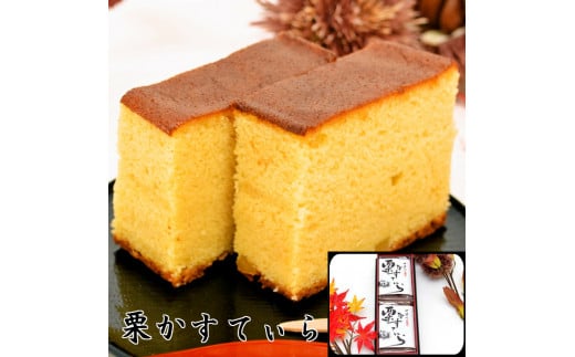 栗かすてぃら 2本入 F4N-0168岐阜県中津川市6000菓子・スイーツケーキ・カステラ