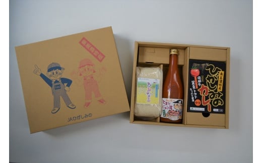【数量限定】JAひがしみのオリジナル特産品セット1 飛騨牛カレー・とまとじゅうす・お米 F4N-1221岐阜県中津川市12000鍋セット・総菜・加工食品その他 鍋セット・総菜・加工食品