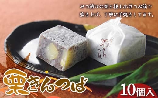 〈御菓子司 恵那福堂〉栗きんつば 10個入 F4N-2442岐阜県中津川市9000菓子・スイーツその他 和菓子