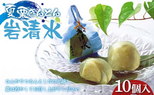 〈御菓子司 恵那福堂〉夏栗きんとん 岩清水10個入 F4N-2455岐阜県中津川市11000菓子・スイーツその他 和菓子