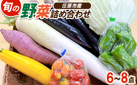 道の駅たかのスタッフ厳選!庄原市産「旬」の野菜詰め合わせ 6〜8点【1639412】広島県庄原市10000野菜・きのこその他 野菜