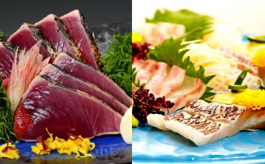 かつおのタタキ 450g 真鯛 半身 セット 高知県産 小島水産 乙女鯛 わら焼きかつお 鰹 鯛 タイ 本場 土佐 刺身 鯛めし 詰め合わせ 切るだけ簡単調理  新鮮 高知県 須崎市高知県須崎市11000魚介・