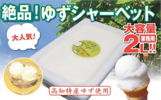 昔ながらの 柚子 アイスクリーム 業務用 2L 高知アイス ゆず アイスクリン ふるさとの味 ご当地アイス あっさり 爽やか アイス 昔ながらの デザート スイーツ 高知県 須崎市 ICE036高知県須崎