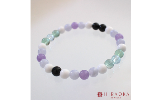 面倒な人間関係で悩まないための対人運パワーストーンブレスレット(対人03)・6mm玉 (20.4cm)高知県須崎市67000衣類・装飾品・工芸品アクセサリー